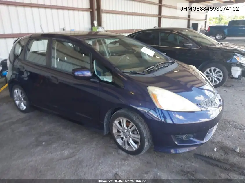2009 Honda Fit Sport VIN: JHMGE88459S074102 Lot: 42772938