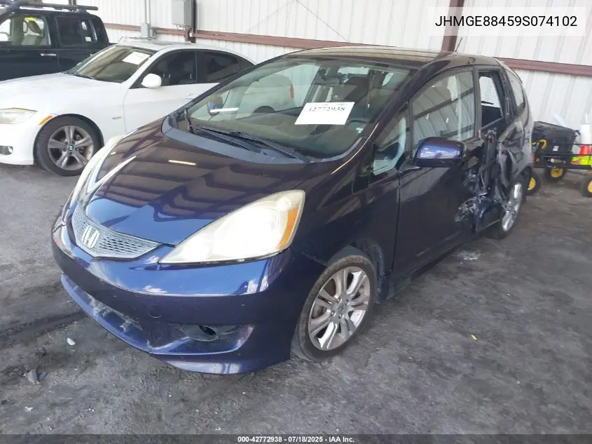 2009 Honda Fit Sport VIN: JHMGE88459S074102 Lot: 42772938