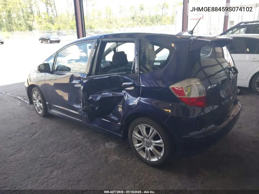 2009 Honda Fit Sport VIN: JHMGE88459S074102 Lot: 42772938