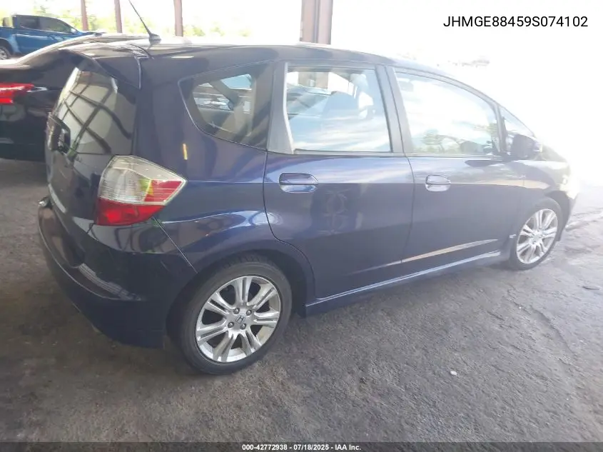 2009 Honda Fit Sport VIN: JHMGE88459S074102 Lot: 42772938
