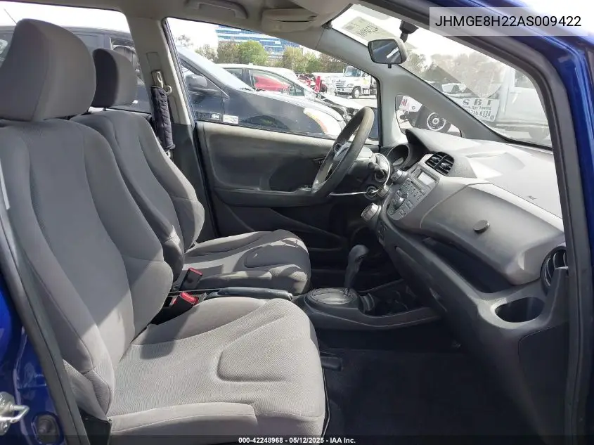 2010 Honda Fit VIN: JHMGE8H22AS009422 Lot: 42248968