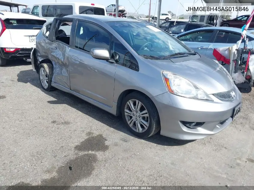 2010 Honda Fit Sport VIN: JHMGE8H45AS015846 Lot: 42255389