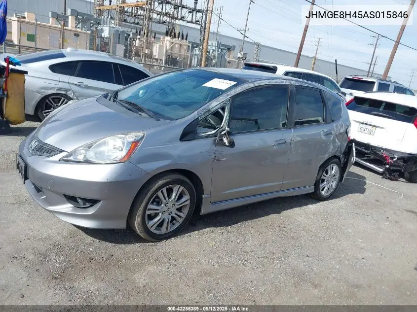 2010 Honda Fit Sport VIN: JHMGE8H45AS015846 Lot: 42255389