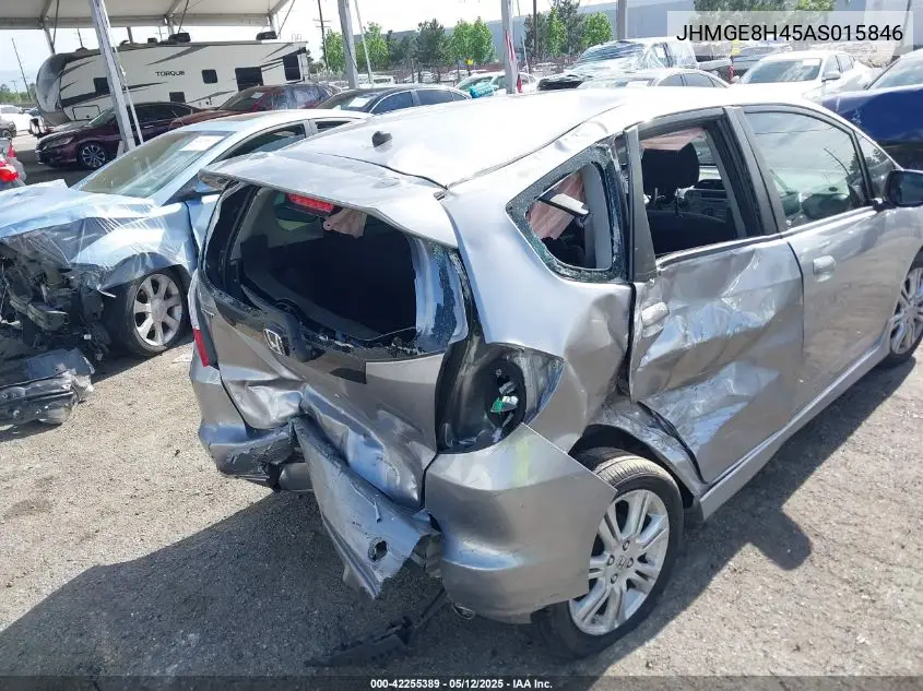 2010 Honda Fit Sport VIN: JHMGE8H45AS015846 Lot: 42255389