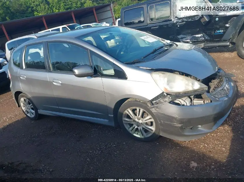 2010 Honda Fit Sport VIN: JHMGE8H41AS027685 Lot: 42258914