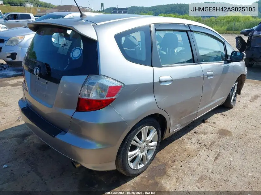 2010 Honda Fit Sport VIN: JHMGE8H42AS025105 Lot: 42590961