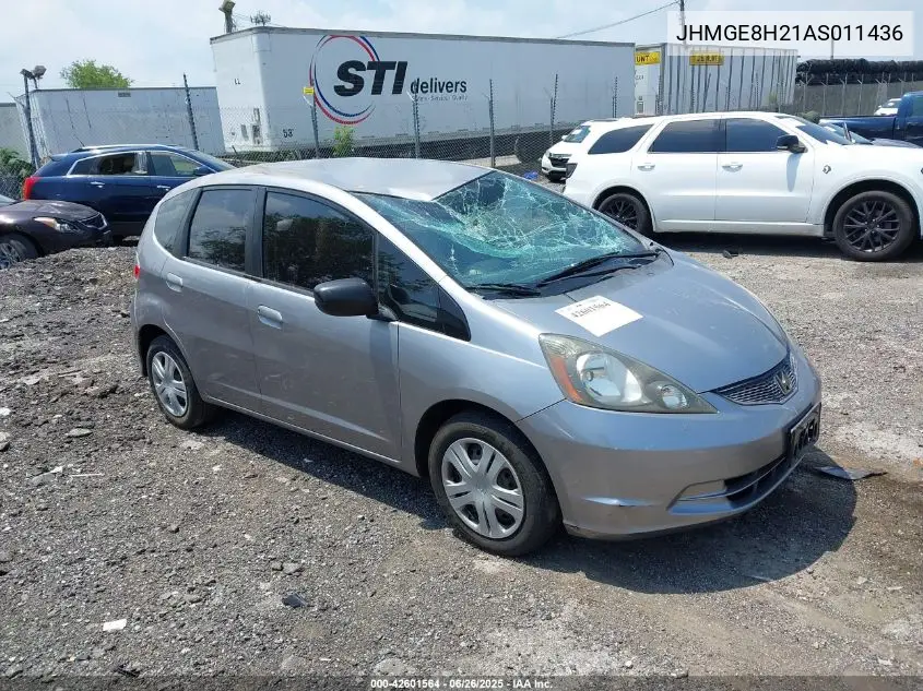2010 Honda Fit VIN: JHMGE8H21AS011436 Lot: 42601564