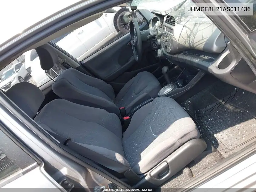 2010 Honda Fit VIN: JHMGE8H21AS011436 Lot: 42601564