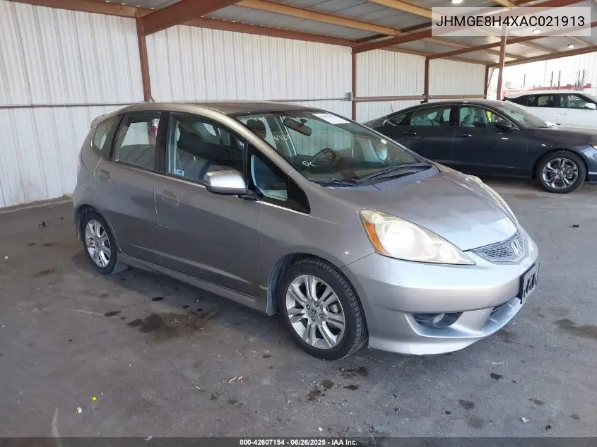 2010 Honda Fit Sport VIN: JHMGE8H4XAC021913 Lot: 42607154