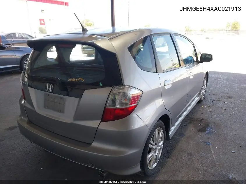 2010 Honda Fit Sport VIN: JHMGE8H4XAC021913 Lot: 42607154