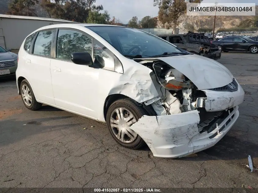 2011 Honda Fit VIN: JHMGE8H34BS010484 Lot: 41532057