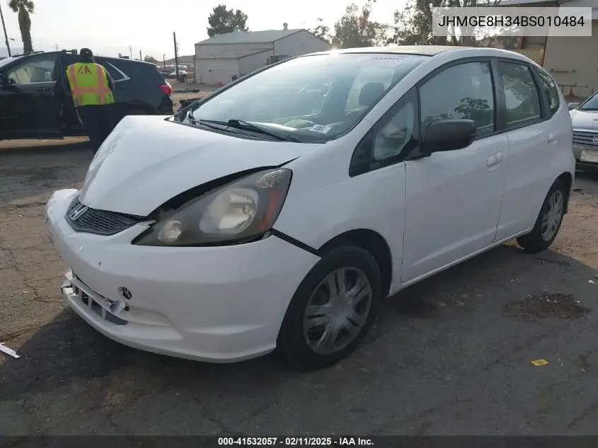 2011 Honda Fit VIN: JHMGE8H34BS010484 Lot: 41532057