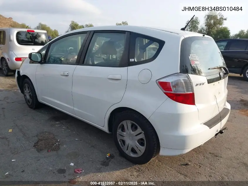 2011 Honda Fit VIN: JHMGE8H34BS010484 Lot: 41532057