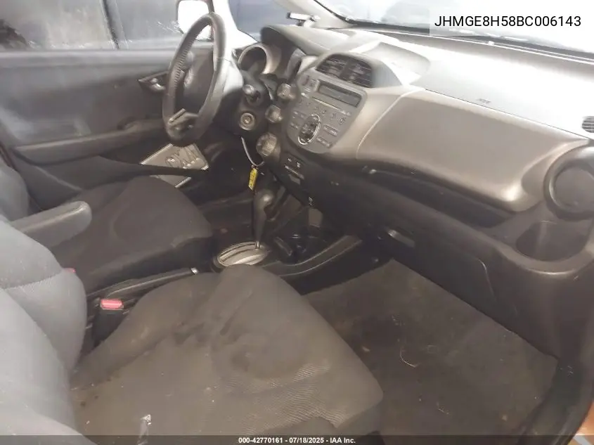 2011 Honda Fit Sport VIN: JHMGE8H58BC006143 Lot: 42770161