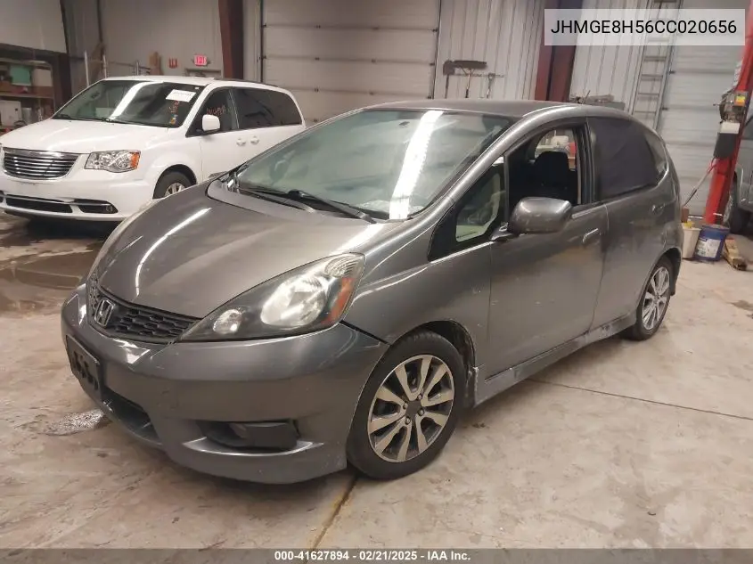 2012 Honda Fit Sport VIN: JHMGE8H56CC020656 Lot: 41627894