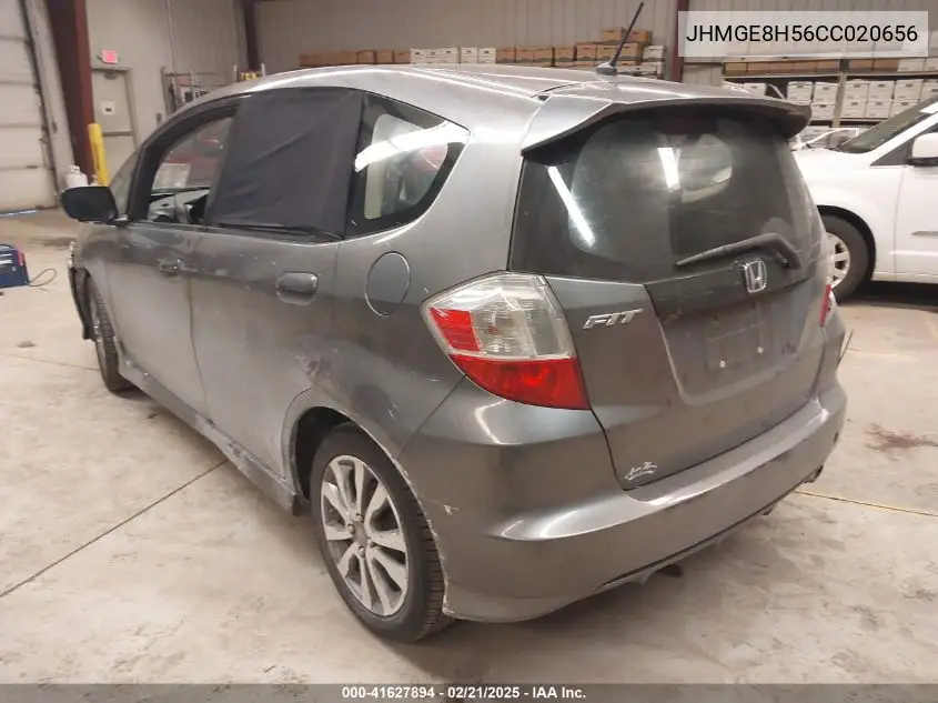 2012 Honda Fit Sport VIN: JHMGE8H56CC020656 Lot: 41627894