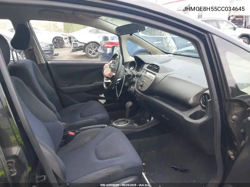 2012 Honda Fit Sport VIN: JHMGE8H55CC034645 Lot: 42595099