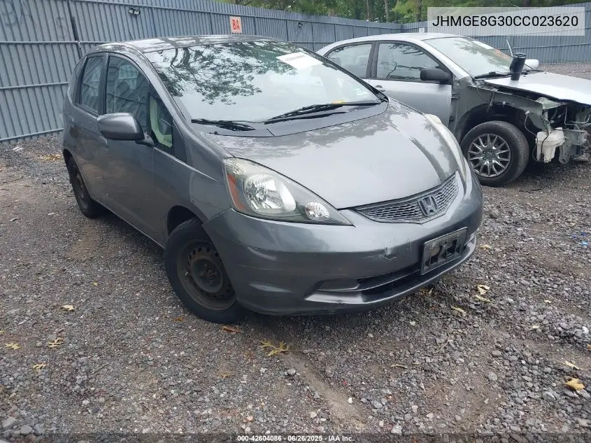2012 Honda Fit VIN: JHMGE8G30CC023620 Lot: 42604086