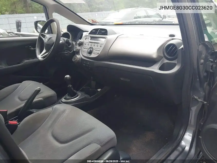 2012 Honda Fit VIN: JHMGE8G30CC023620 Lot: 42604086
