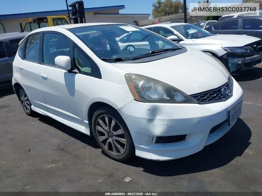 2012 Honda Fit Sport VIN: JHMGE8H53CC037768 Lot: 42605502
