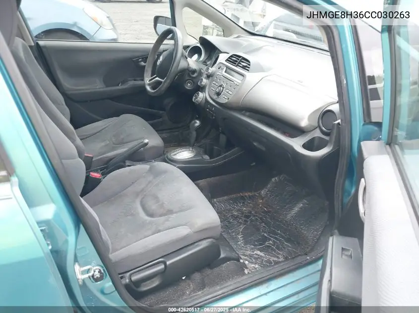 2012 Honda Fit VIN: JHMGE8H36CC030263 Lot: 42620517