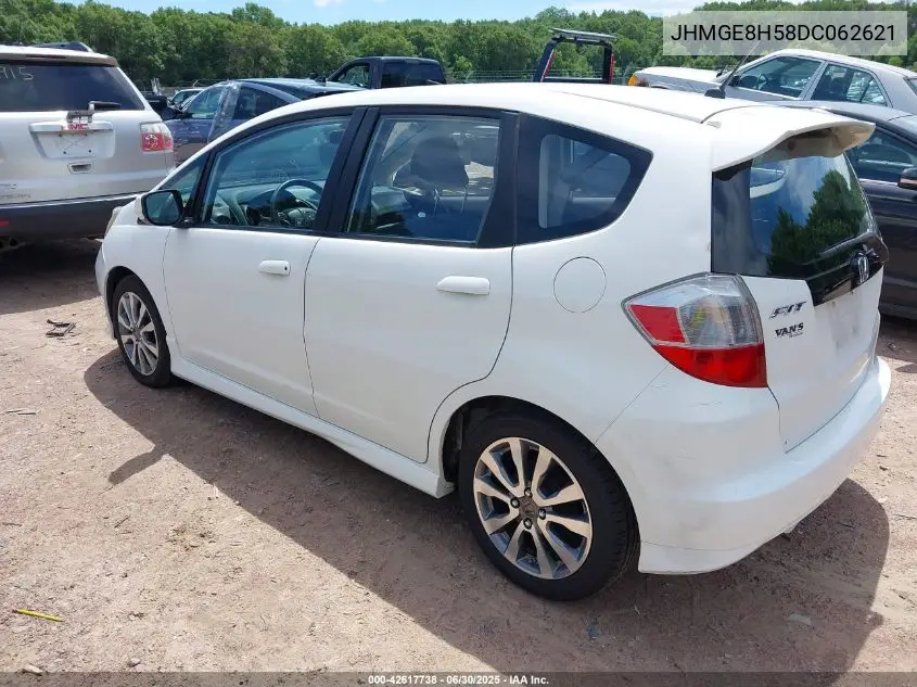 2013 Honda Fit Sport VIN: JHMGE8H58DC062621 Lot: 42617738