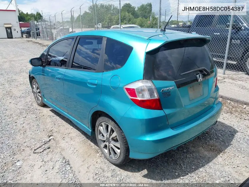 2013 Honda Fit Sport VIN: JHMGE8H58DC054387 Lot: 42767613