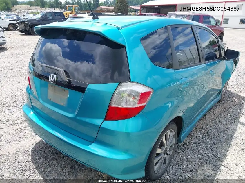 2013 Honda Fit Sport VIN: JHMGE8H58DC054387 Lot: 42767613
