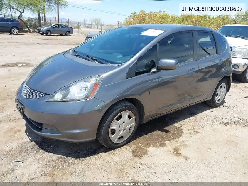 2013 Honda Fit VIN: JHMGE8H30DC038697 Lot: 42780273