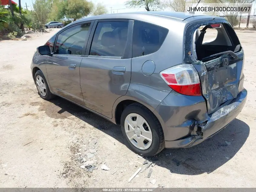2013 Honda Fit VIN: JHMGE8H30DC038697 Lot: 42780273