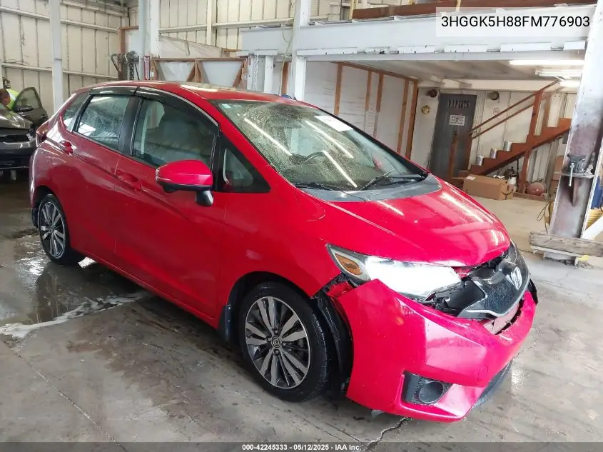 2015 Honda Fit Ex/Ex-L VIN: 3HGGK5H88FM776903 Lot: 42245333