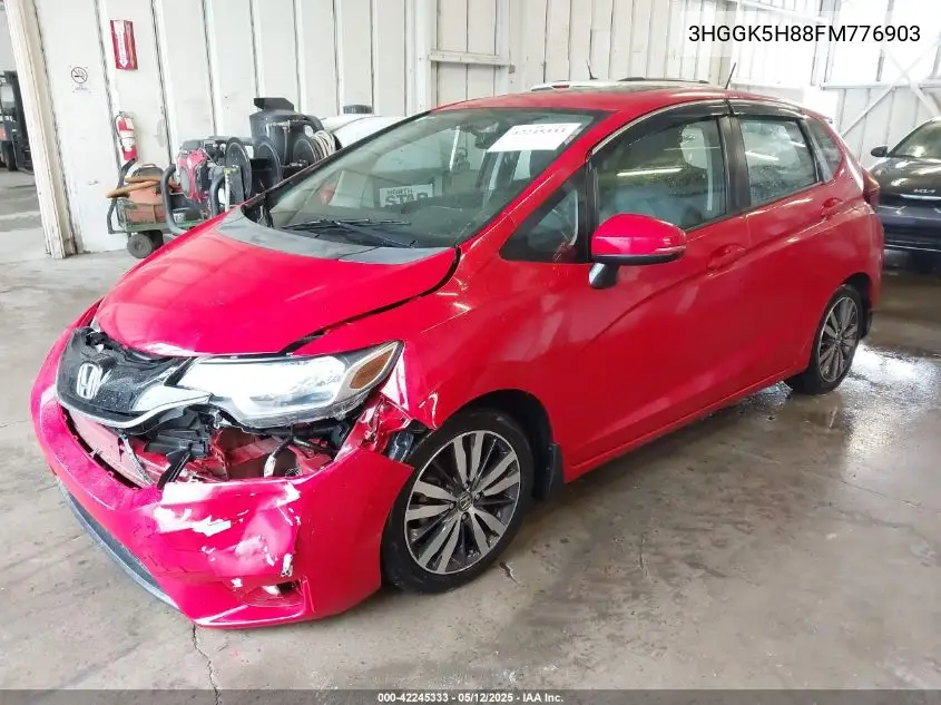 2015 Honda Fit Ex/Ex-L VIN: 3HGGK5H88FM776903 Lot: 42245333