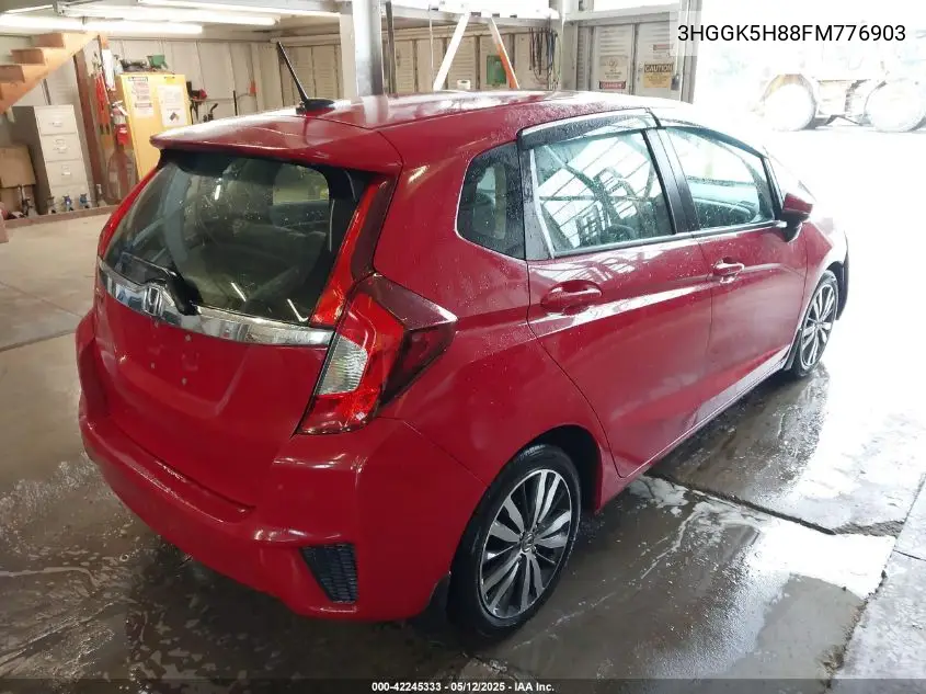 2015 Honda Fit Ex/Ex-L VIN: 3HGGK5H88FM776903 Lot: 42245333