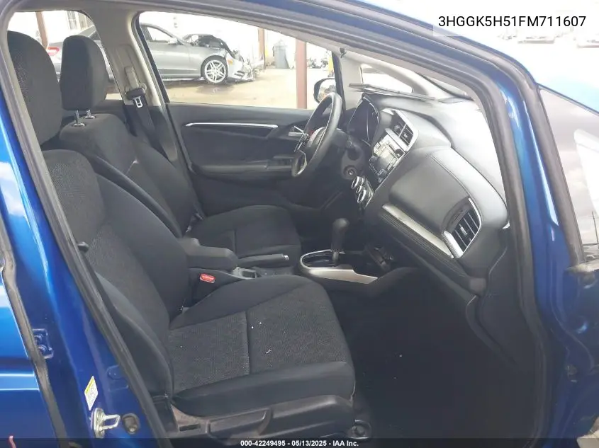 2015 Honda Fit Lx VIN: 3HGGK5H51FM711607 Lot: 42249495