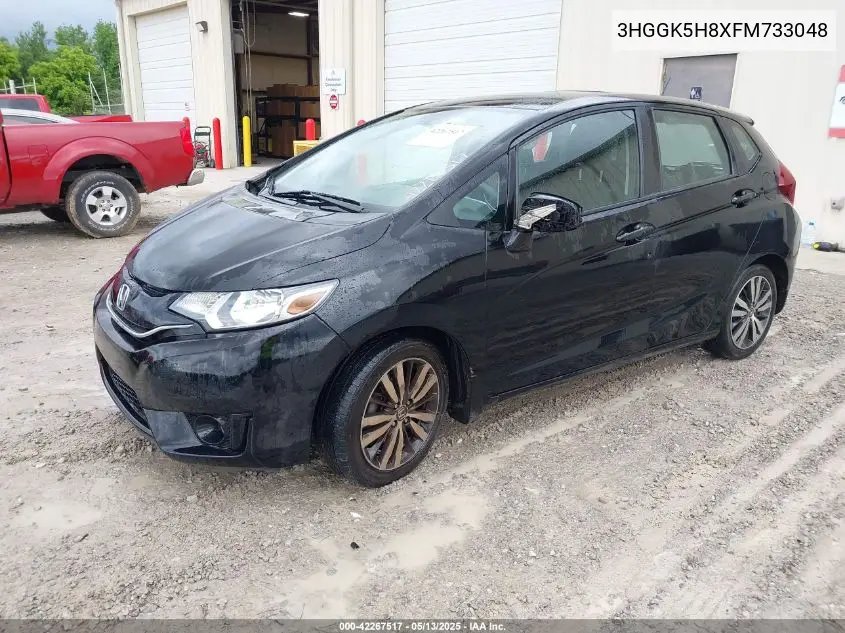 2015 Honda Fit Ex/Exl VIN: 3HGGK5H8XFM733048 Lot: 42267517
