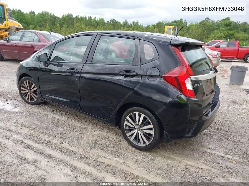 2015 Honda Fit Ex/Exl VIN: 3HGGK5H8XFM733048 Lot: 42267517