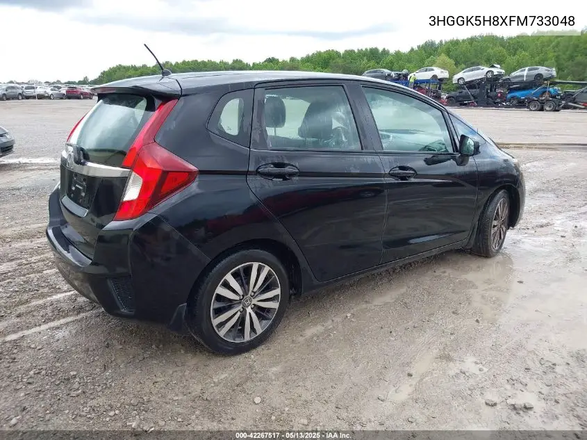 2015 Honda Fit Ex/Exl VIN: 3HGGK5H8XFM733048 Lot: 42267517