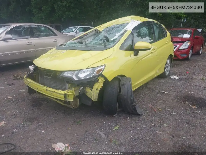 2015 Honda Fit Lx VIN: 3HGGK5H5XFM734030 Lot: 42596983