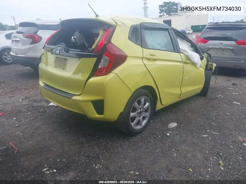 2015 Honda Fit Lx VIN: 3HGGK5H5XFM734030 Lot: 42596983