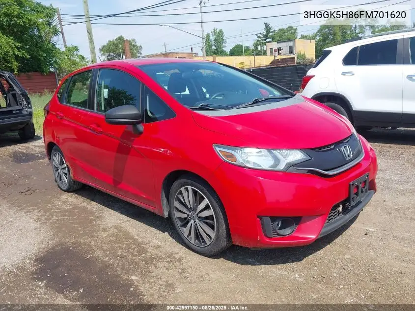 2015 Honda Fit Ex/Ex-L VIN: 3HGGK5H86FM701620 Lot: 42597150