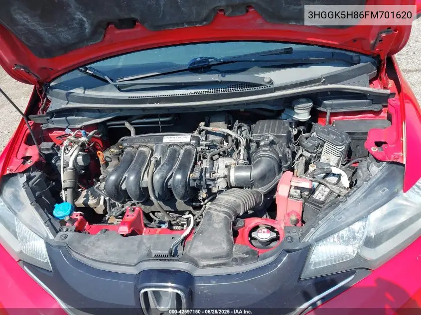 2015 Honda Fit Ex/Ex-L VIN: 3HGGK5H86FM701620 Lot: 42597150