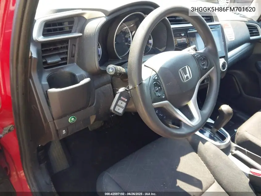 2015 Honda Fit Ex/Ex-L VIN: 3HGGK5H86FM701620 Lot: 42597150