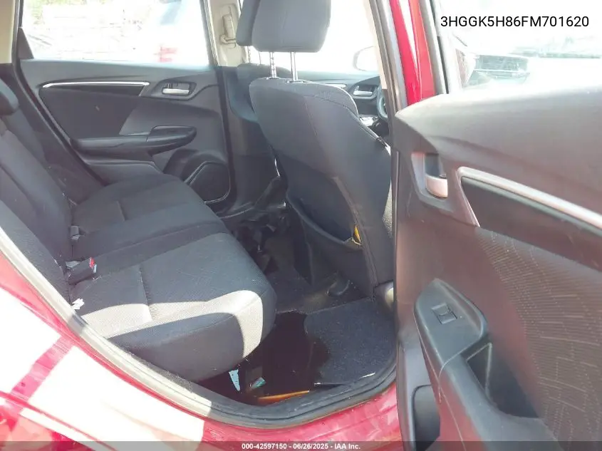 2015 Honda Fit Ex/Ex-L VIN: 3HGGK5H86FM701620 Lot: 42597150