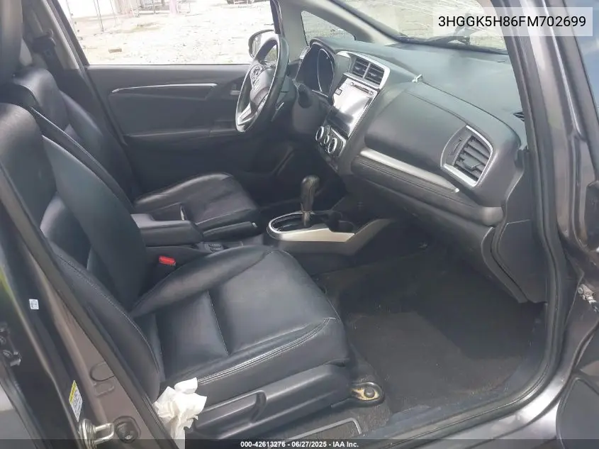 2015 Honda Fit Ex/Ex-L VIN: 3HGGK5H86FM702699 Lot: 42613276