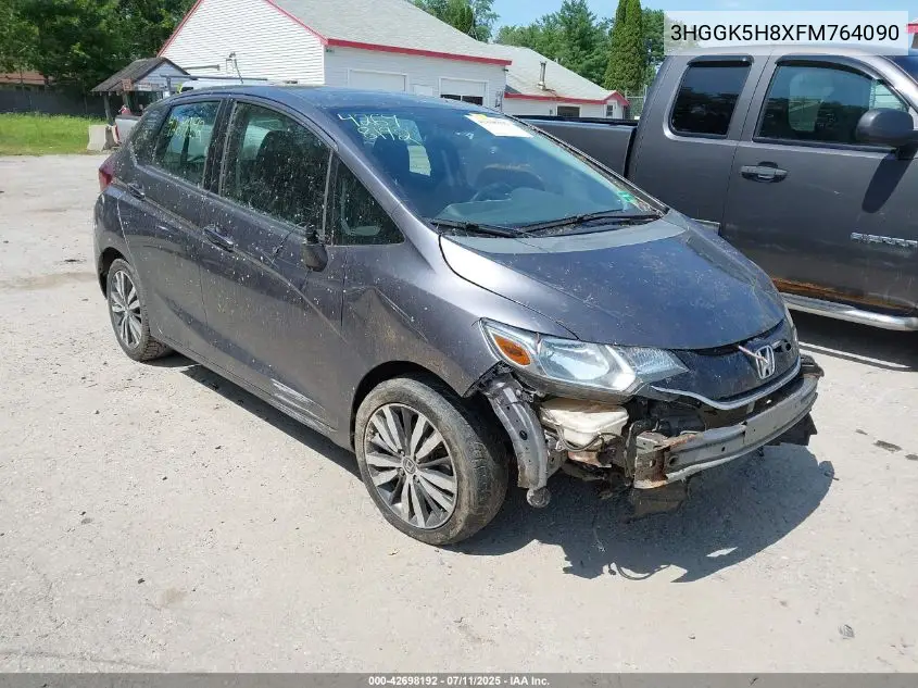 2015 Honda Fit Ex/Ex-L VIN: 3HGGK5H8XFM764090 Lot: 42698192