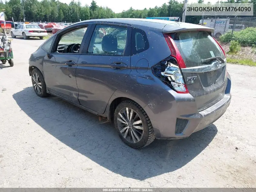 2015 Honda Fit Ex/Ex-L VIN: 3HGGK5H8XFM764090 Lot: 42698192