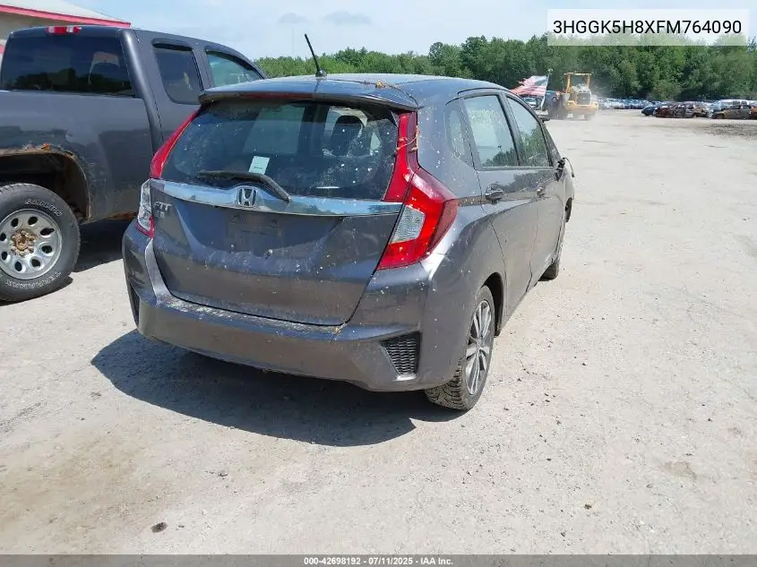 2015 Honda Fit Ex/Ex-L VIN: 3HGGK5H8XFM764090 Lot: 42698192