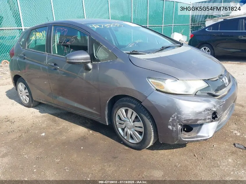 2015 Honda Fit Lx VIN: 3HGGK5G54FM761824 Lot: 42735033