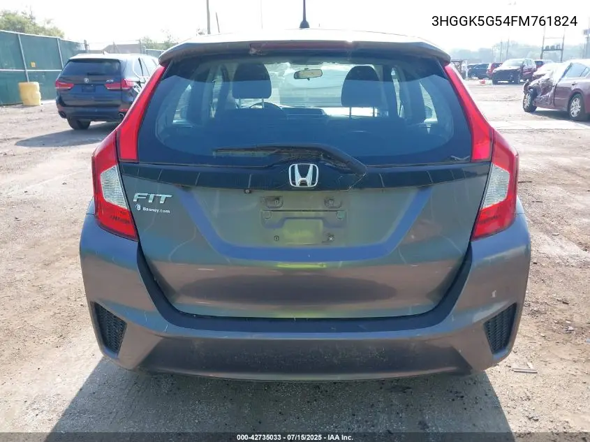 2015 Honda Fit Lx VIN: 3HGGK5G54FM761824 Lot: 42735033