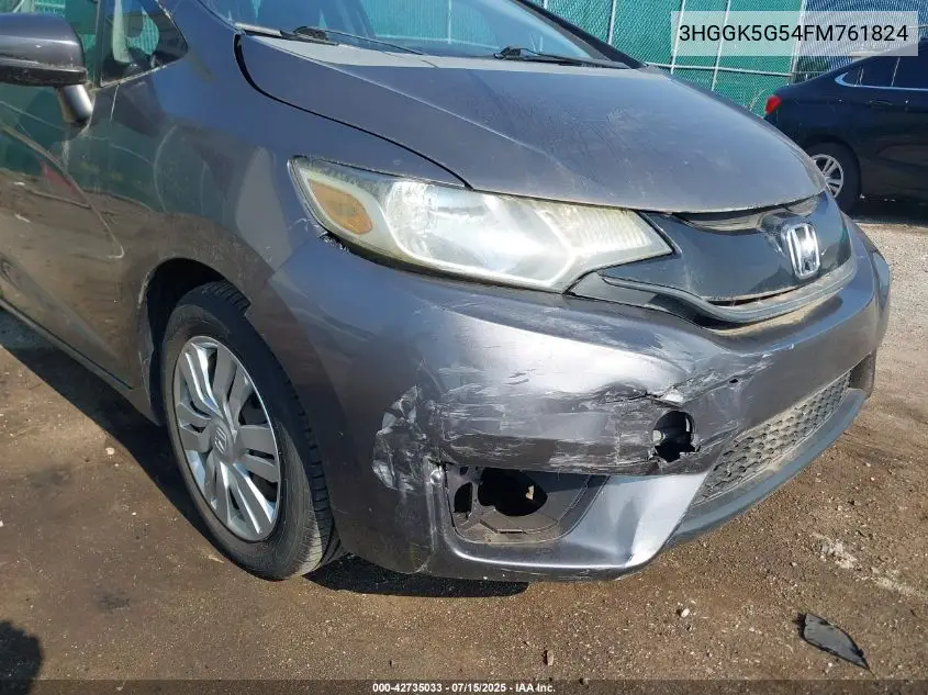 2015 Honda Fit Lx VIN: 3HGGK5G54FM761824 Lot: 42735033